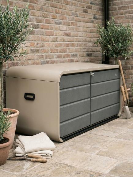 KETTLER Vault Extra Large Outdoor Storage Box, Beige - view 2, Beige