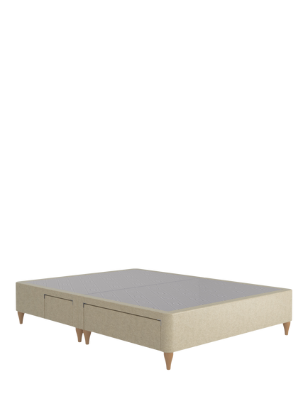 Sealy OUTLET Posturepedic Exquisite 2 + 2 Drawer Divan Base, Natural Legs, King Size, Oyster