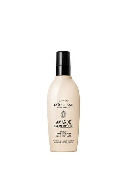 L'OCCITANE Almond (Amande) Crème Brûlée Hair & Body Mist, 100ml, Clear