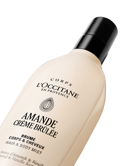 L'OCCITANE Almond (Amande) Crème Brûlée Hair & Body Mist, 100ml - view 2, Clear