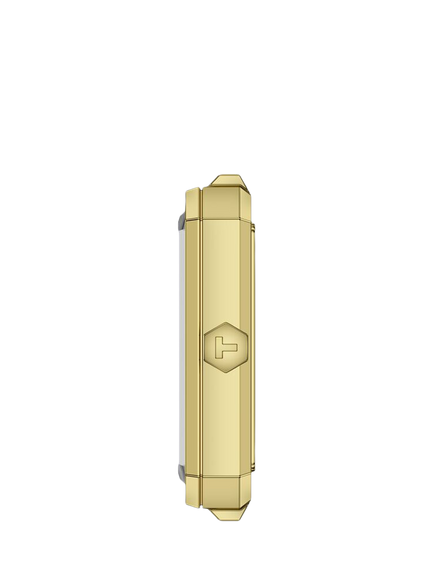 Tissot T1601103311300 Women's SRV Rectangular Bracelet Strap Watch, Gold - view 2, Gold