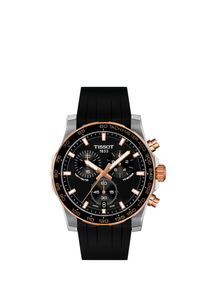 Tissot T1254172705100 Men's Supersport Chrono Watch, Black, Black