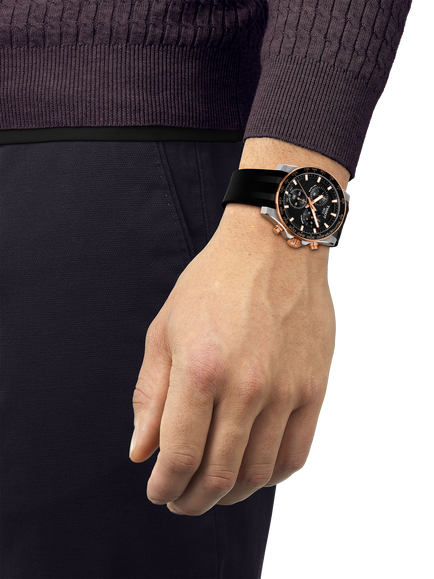 Tissot T1254172705100 Men's Supersport Chrono Watch, Black - view 2, Black