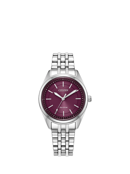 Citizen EM1230-54X Women's Peyten Round Bracelet Strap Watch, Silver, Silver