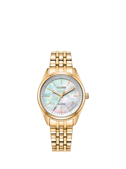 Citizen EM1232-59D Women's Peyten Round Bracelet Strap Watch, Gold, Gold