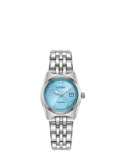 Citizen EW2291-51L Women's Corso Round Bracelet Strap Watch, Silver, Silver