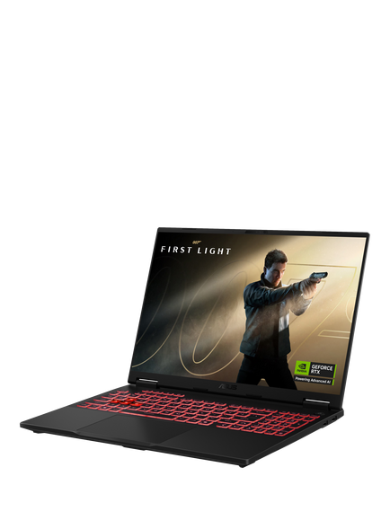 ASUS TUF A16 Gaming Laptop, AMD Ryzen 9 Processor, 16GB RAM, 1TB SSD, RTX 5060, 16" FHD+, Grey, with 2 Months of Xbox Game Pass Premium - view 2, Grey