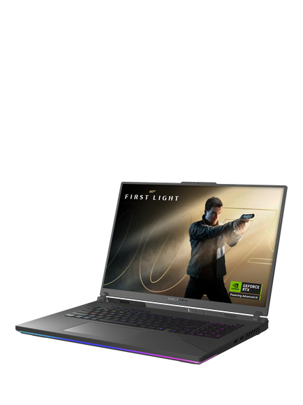 ASUS ROG Strix G18 Gaming Laptop, Intel Core Ultra 9 Processor, 32GB RAM, RTX 5080, 1TB SSD, 18” 2.5K, with 2 Months of Xbox Game Pass, Grey - view 2, Grey