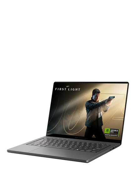 ASUS ROG Zephyrus G14 Gaming Laptop, AMD Ryzen AI 9 Processor, 16GB RAM, RTX 5060, 1TB SSD, 14” 3K OLED, Grey, with 2 Months of Xbox Game Pass - view 2, Grey