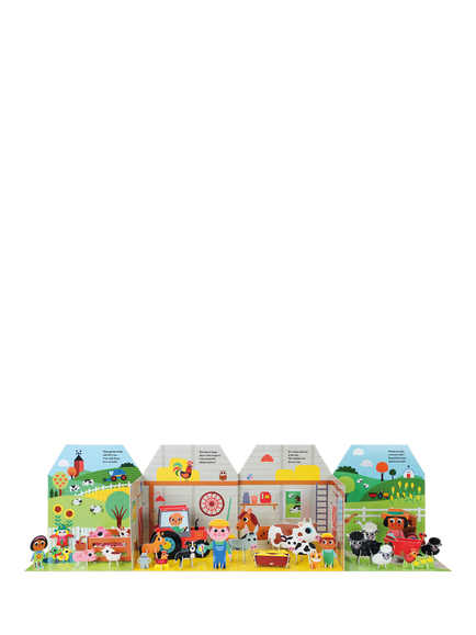 Nosy Crow Fold-Out and Play Farm - view 2, Multi