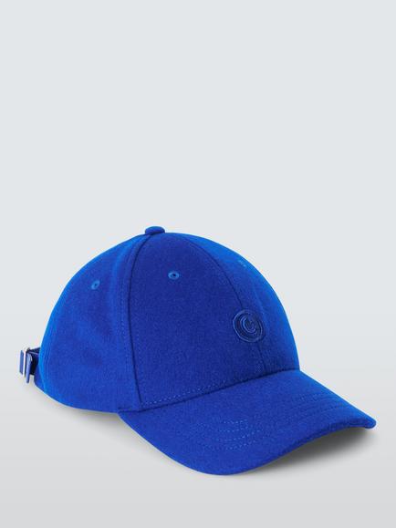 John Lewis x clothsurgeon C Stamp Wool Baseball Cap, Blue - view 2, Blue