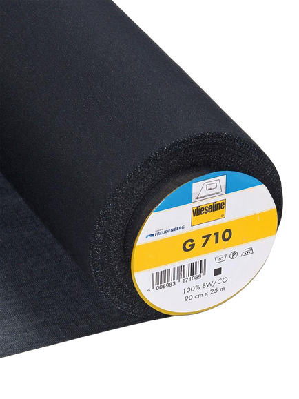Vlieseline Medium Weight Fusible Woven Interlining, Black, Black