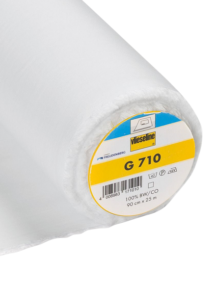 Vlieseline Medium Weight Fusible Woven Interlining, White, White