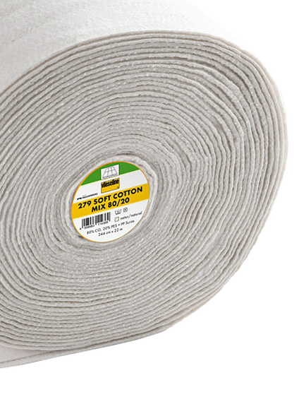Vlieseline Soft Medium Weight Sew-In Wadding, Natural, Natural