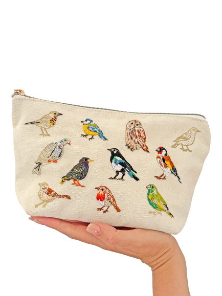 Chasing Threads Birds Pouch Embroidery Kit - view 2, Multi