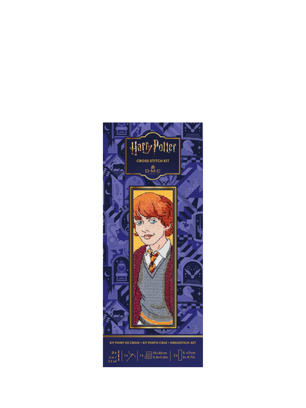 DMC Harry Potter Ron Weasley Bookmark Cross Stitch Kit, Multi