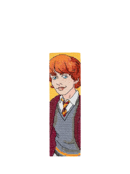 DMC Harry Potter Ron Weasley Bookmark Cross Stitch Kit - view 2, Multi