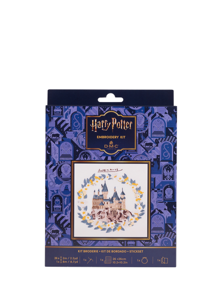DMC Harry Potter Hogwarts Embroidery Kit, Multi