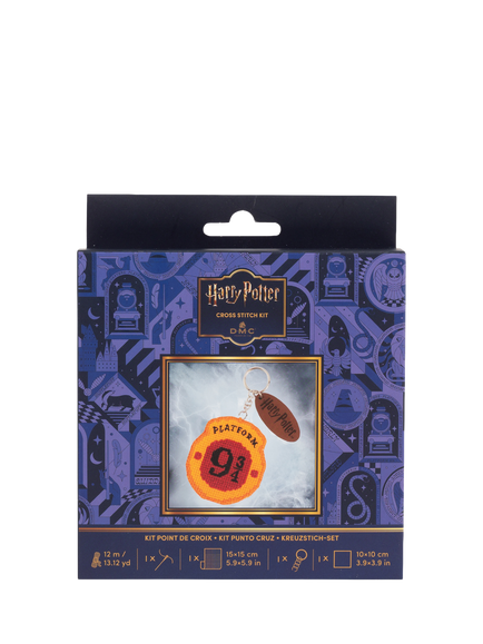 DMC Harry Potter 9 ¾  Keyring Cross Stitch Kit, Multi