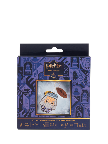 DMC Harry Potter Albus Dumbledore Keyring Cross Stitch Kit, Multi