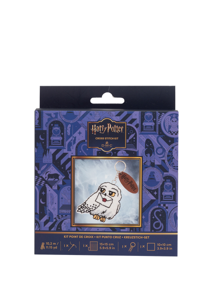 DMC Harry Potter Hedwig Keyring Cross Stitch Kit, Multi