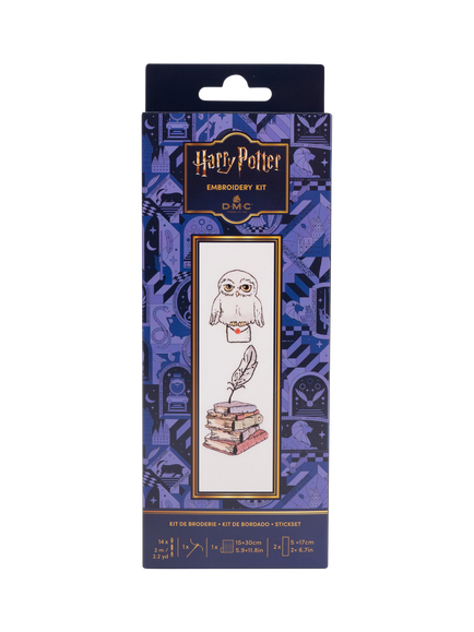 DMC Harry Potter Hedwig Bookmark Cross Stitch Kit, Multi