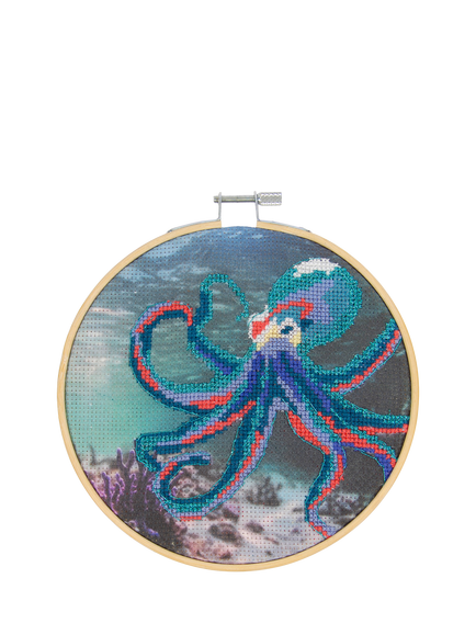 DMC Octopus Cross Stitch Kit, Multi