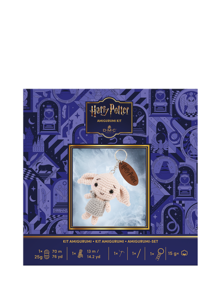 DMC Harry Potter Dobby Amigurumi Crochet Keyring, Multi