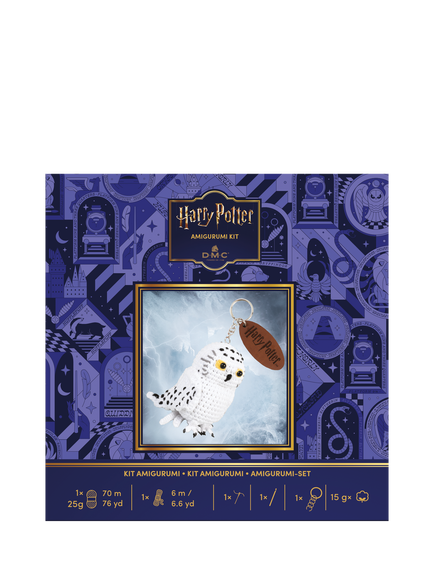 DMC Harry Potter Hedwig Amigurumi Crochet Keyring, Multi