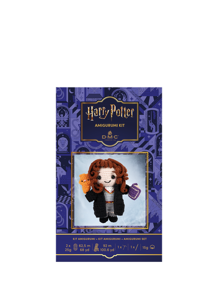 DMC Harry Potter Hermione Granger Amigurumi Crochet Kit, Multi