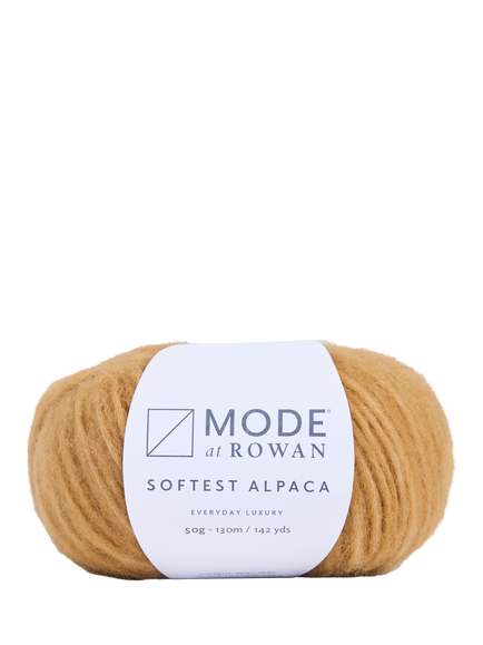 MODE at Rowan Softest Alpaca Knitting Yarn, 50g, Golden Brown