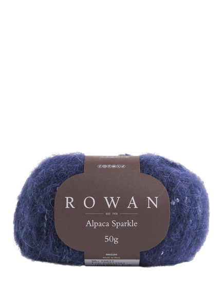 Rowan Alpaca Sparkle Knitting Yarn, 50g, Navy