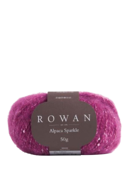 Rowan Alpaca Sparkle Knitting Yarn, 50g, Plum