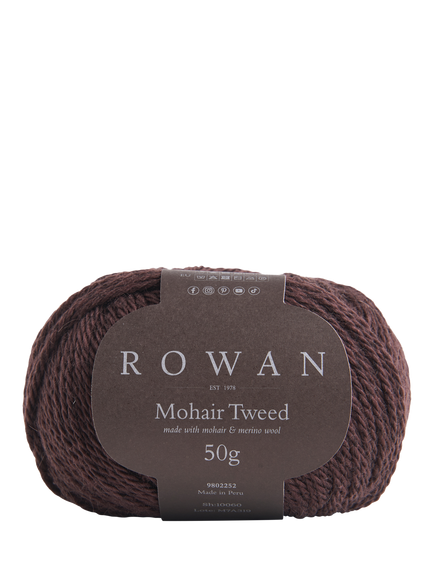 Rowan Mohair Tweed DK Knitting Yarn, 50g, Chestnut