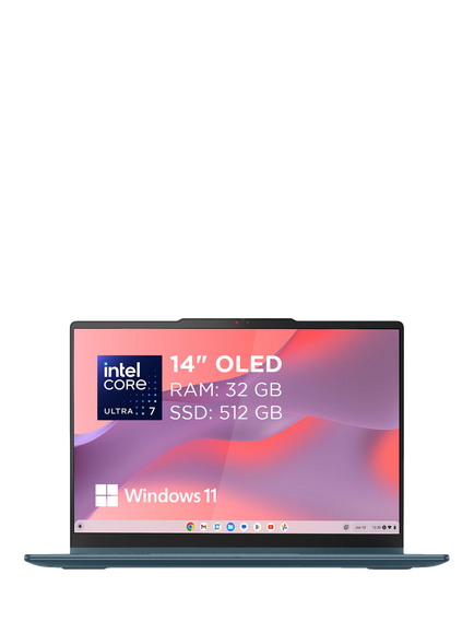 Lenovo IdeaPad Slim 5 Laptop, Intel Core Ultra 7 Processor, 16GB RAM, 512GB SSD, 14" WUXGA, Cosmic Blue, Cosmic Blue