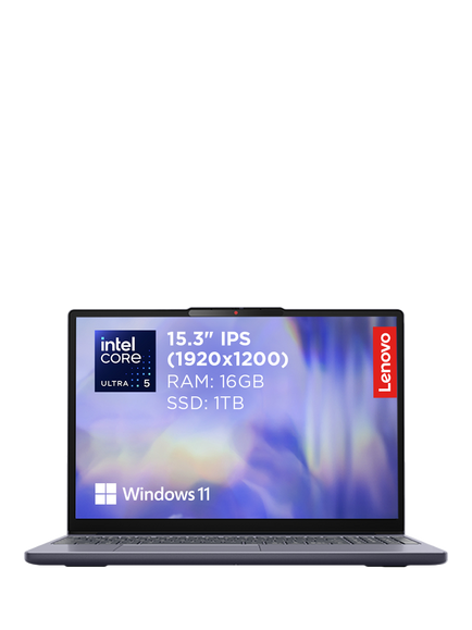 Lenovo IdeaPad Slim 3 Laptop, Intel Core Ultra 5 Processor, 16GB RAM, 1TB SSD, 15.3" WUXGA, Luna Grey, Luna Grey