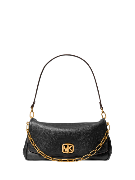 Michael Kors Bryant Leather Shoulder Bag, Black, Black