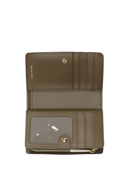 Michael Kors Bryant Zip-Around Leather Wallet, Loden - view 2, Loden