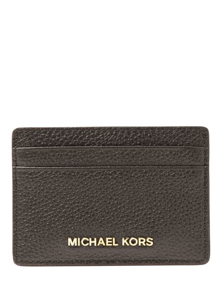 Michael Kors Jet Set Leather Card Holder, Chocolate, Chocolate
