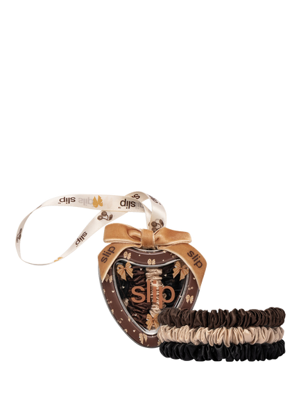 Slip® Betty Trio Heart Ornament, Black/Chocolate/Blonde, Black/Chocolate/Blonde