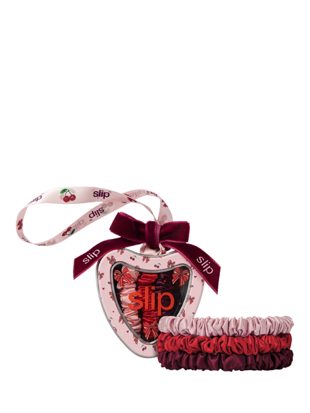 Slip® Emmie Trio Heart Ornament, Scarlet/Rose/Crimson, Scarlet/Rose/Crimson