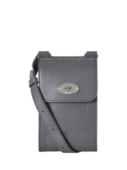 Mulberry Mini Antony Crossbody Pouch, Foggy Grey, Foggy Grey