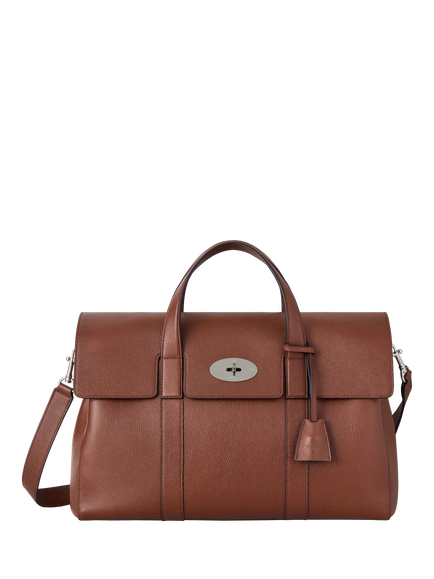 Mulberry Piccadilly Leather Messenger Bag, Oak, Oak