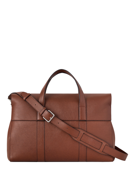 Mulberry Piccadilly Leather Messenger Bag, Oak - view 2, Oak