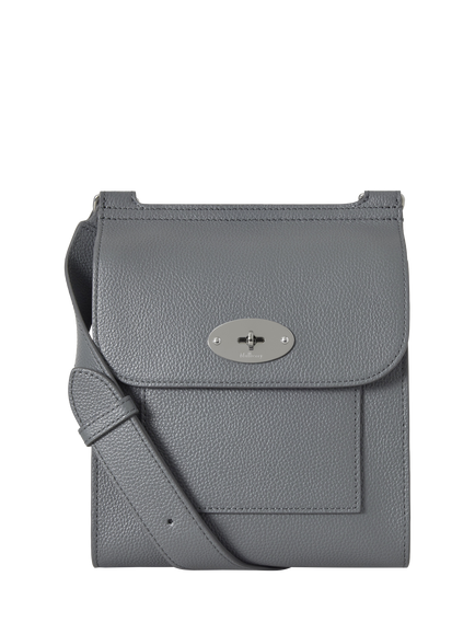 Mulberry Small Antony Messenger Bag, Foggy Grey, Foggy Grey