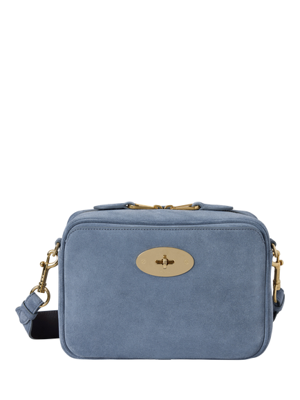 Mulberry Suede Darley Camera Bag, Foggy Grey, Foggy Grey