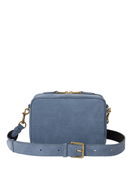 Mulberry Suede Darley Camera Bag, Foggy Grey - view 2, Foggy Grey