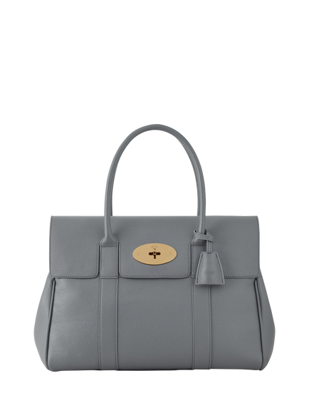 Mulberry Heritage Bayswater Shoulder Bag, Foggy Grey, Foggy Grey