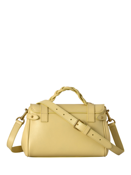 Mulberry Mini  Alexa Supple Leather Shoulder Bag, Butter - view 2, Butter