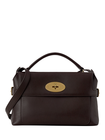 Mulberry Small Stevie Top Handle Crossbody Bag, Ebony, Ebony